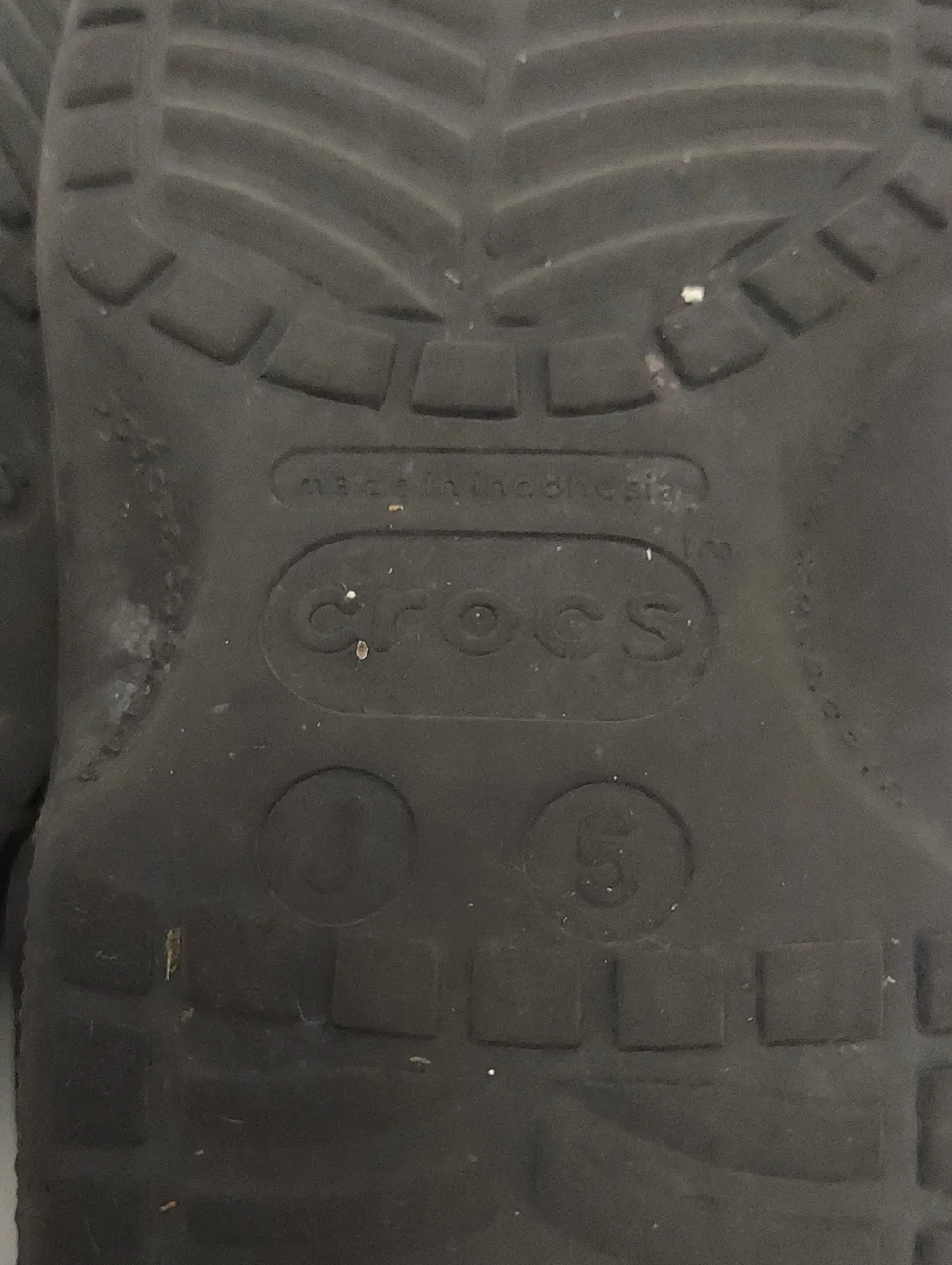 Crocs Clogs Classic Boys Black Slip-On Shoes Size 5